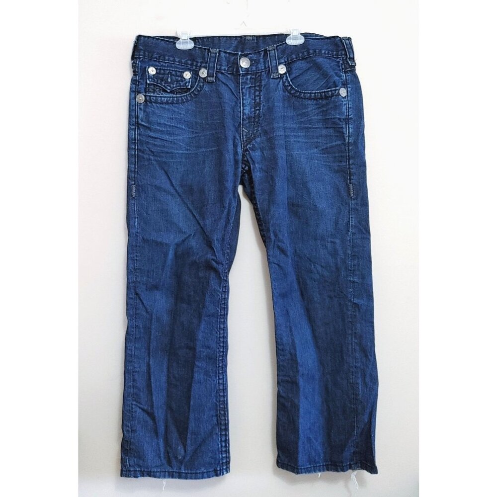 True Religion Ricky Super T Straight Leg Blue jeans Jeans Dark Wash  Men's sz 38